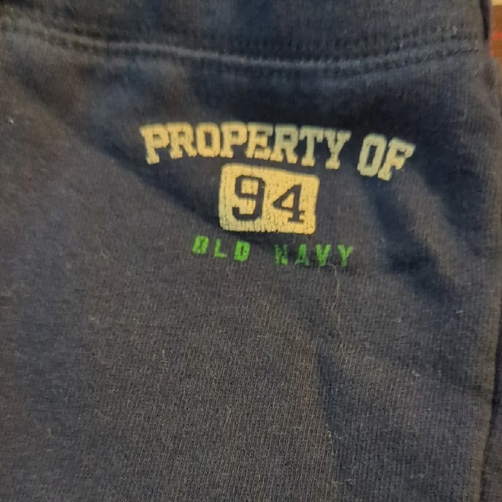 Old Navy Kids Matching Set - Navy and Mustard Onsies With Navy Sweatpants.